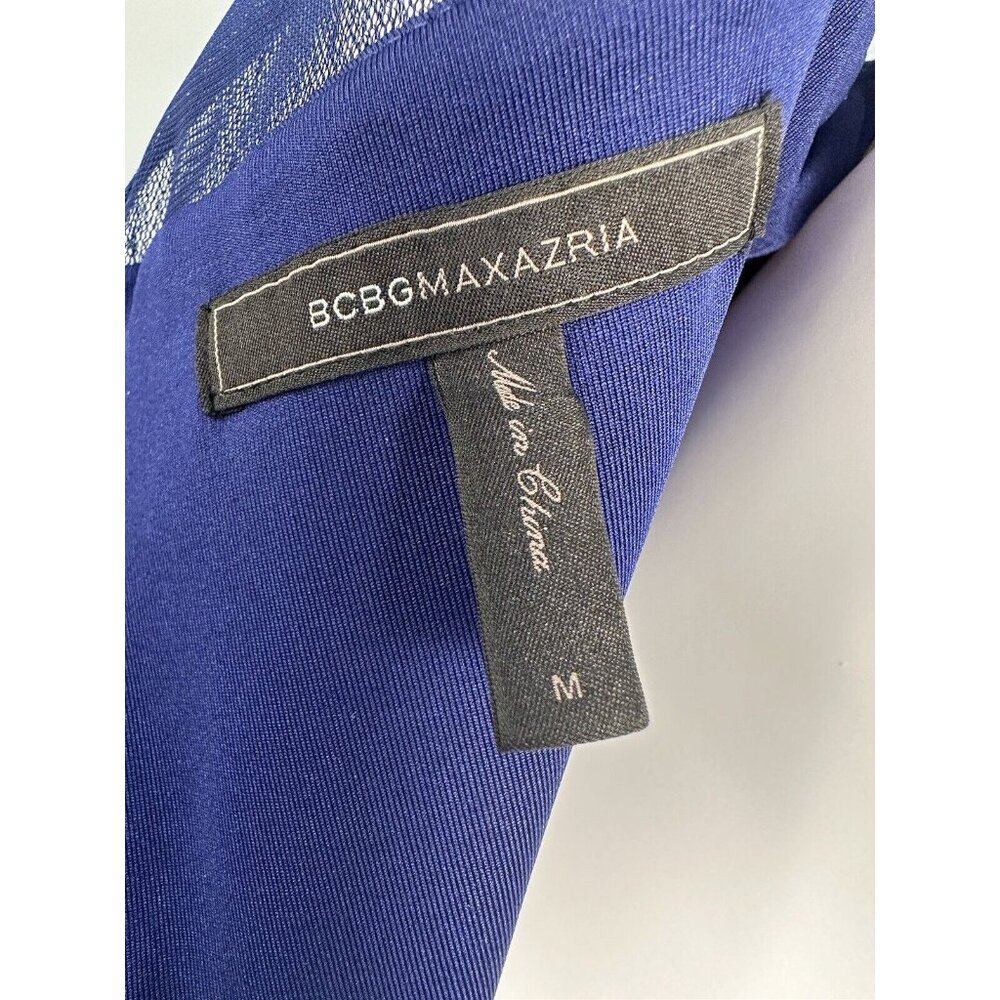 BCBG MAXAZRIA ORIENT BLUE MERCEDES COCKTAIL DRESS, WEDDING, X-MASS PARTY, FUN-M - Picture 11 of 16